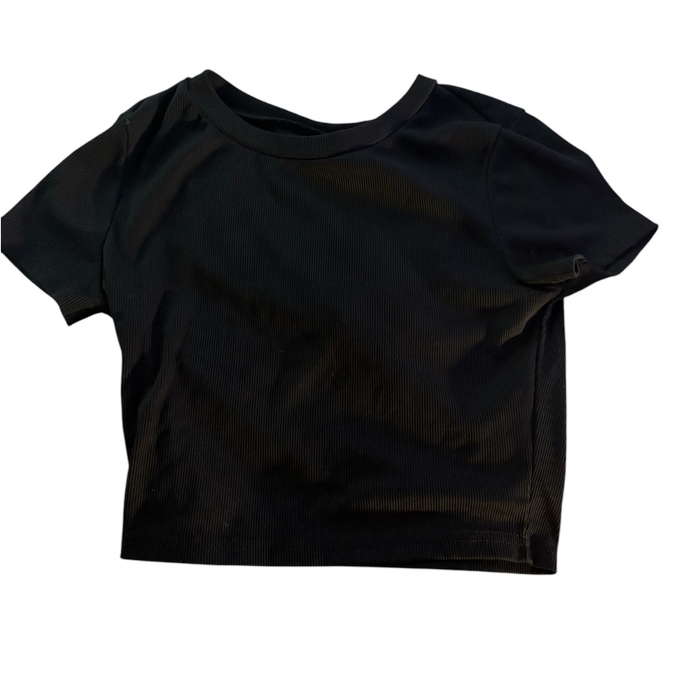 Black Crop top, Women’s size small, tight fitting